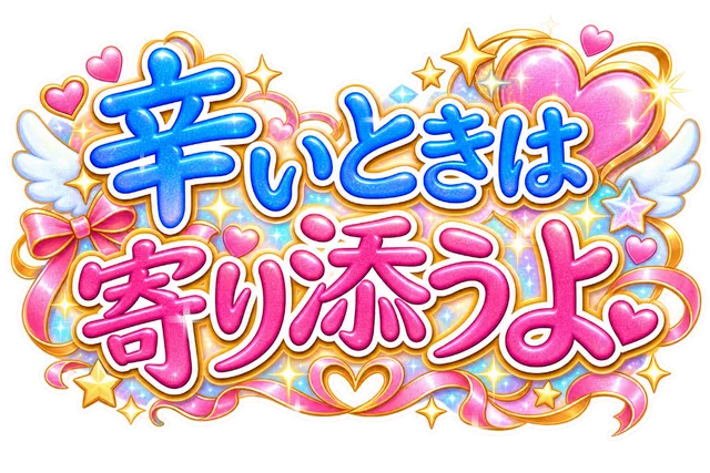 辛いときは寄り添うよ