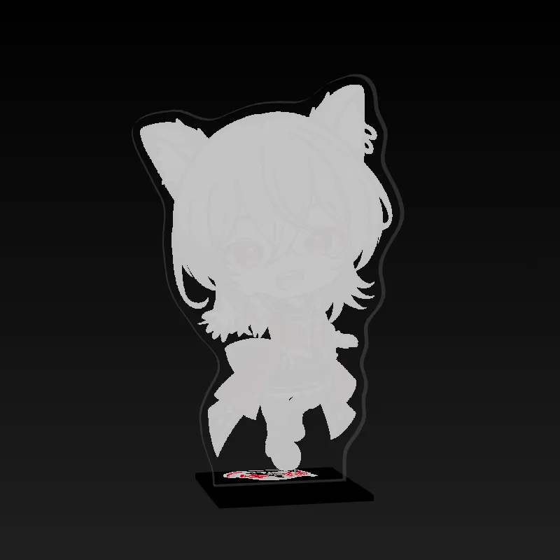 3Dアクリルスタンド(倖狼キリ - ミニキャラ)