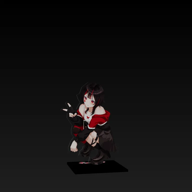 3Dアクリルスタンド(楠あげは)
