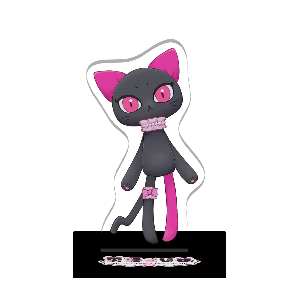 3Dアクリルスタンド（黒姫くりす）くろぬこさん単体！