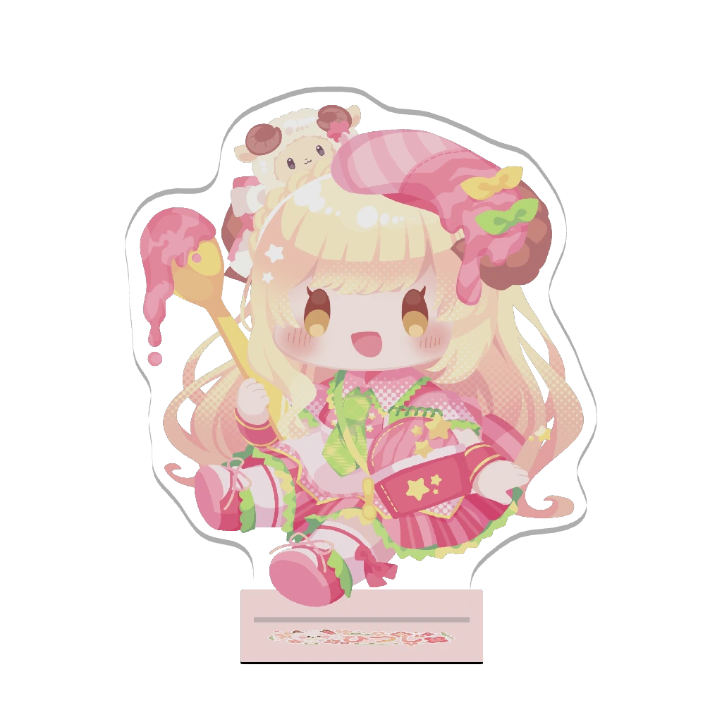 3Dアクリルスタンド（ひつじ）いちご大好き②