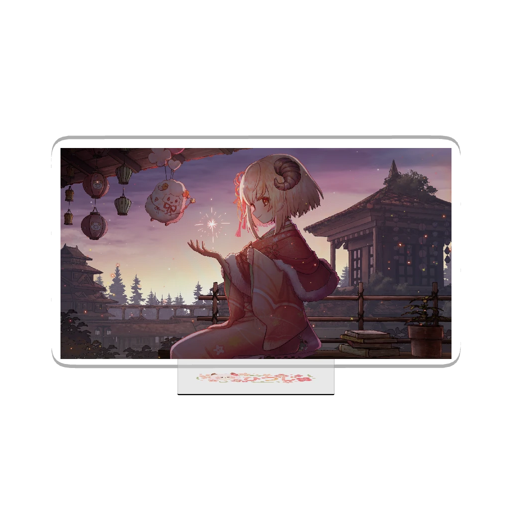 3Dアクリルスタンド（ひつじ）昼