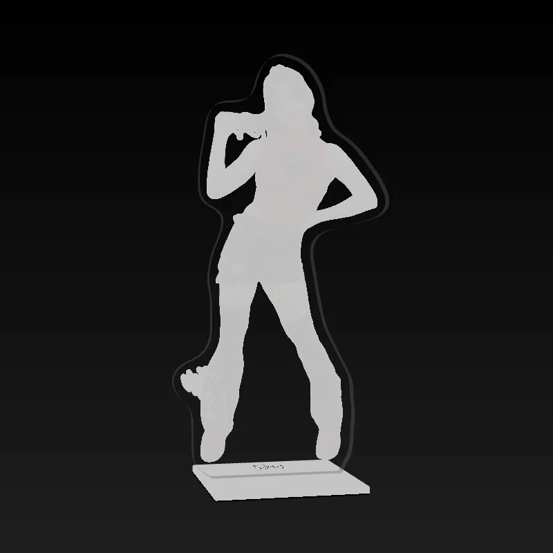 3Dアクリルスタンド(のきちゃま🐺🎀ver.2)