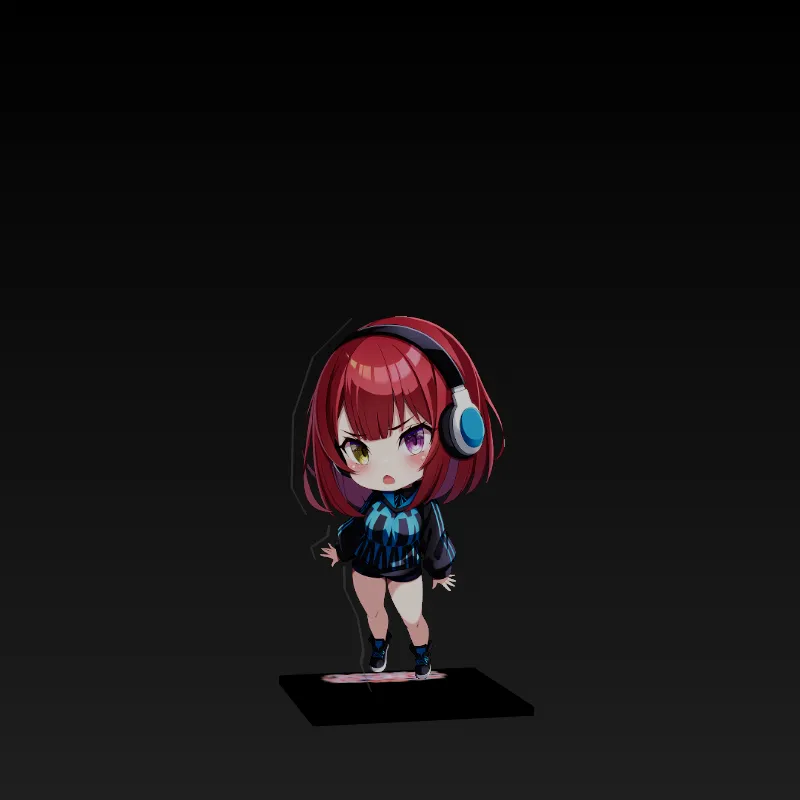 3Dアクリルスタンド（塩ちゃん）