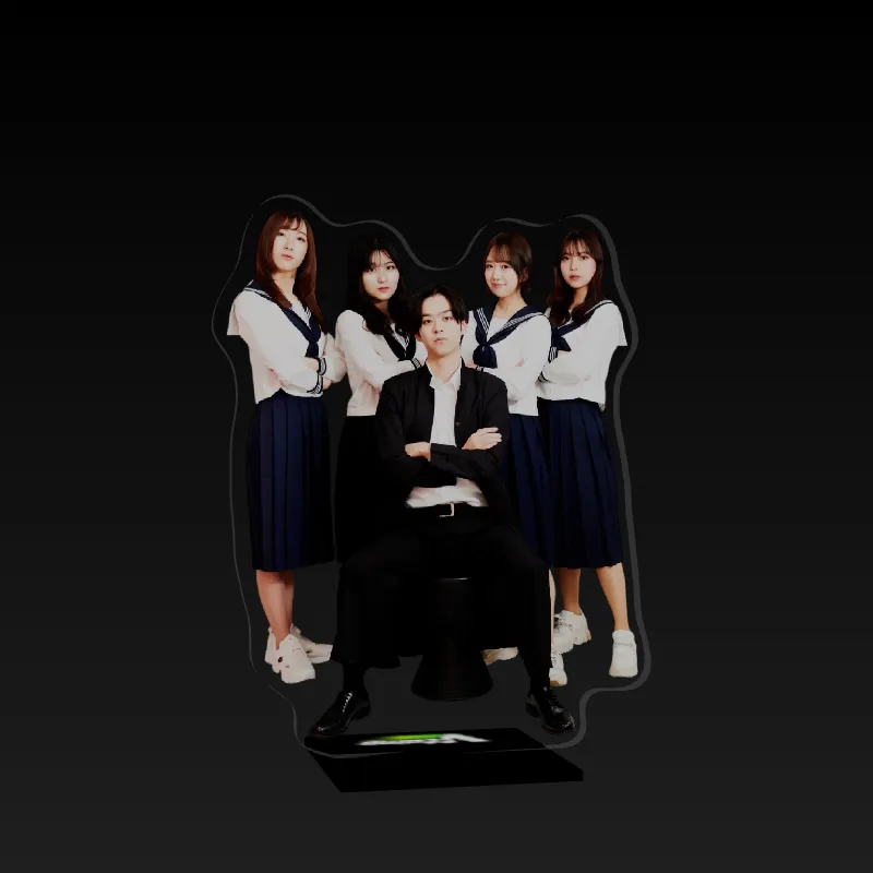 3Dアクリルスタンド(ぽんwith 超めめののみりりもち)