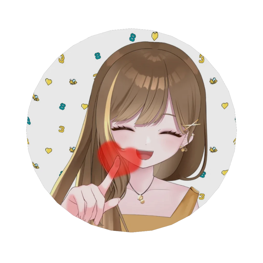 3D缶バッジ（はちさん - 2周年記念デジタル缶バッジくじB - ）