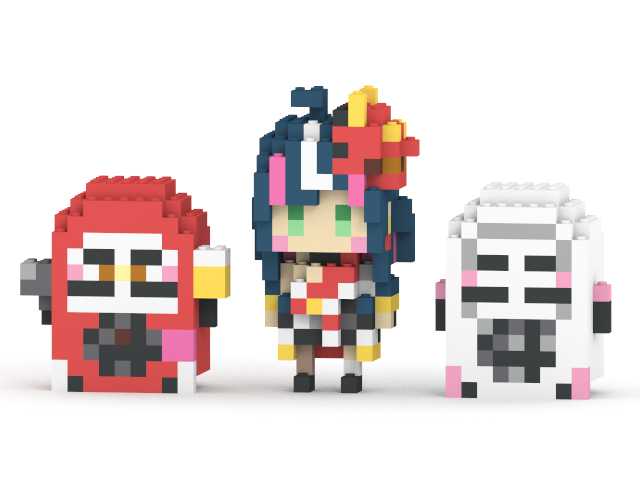 ミタクルブロック 響架 + ミニキャラ2種セット