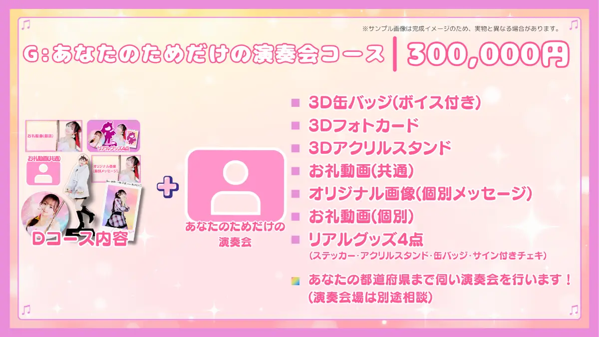 G:あなたのためだけの演奏会コース