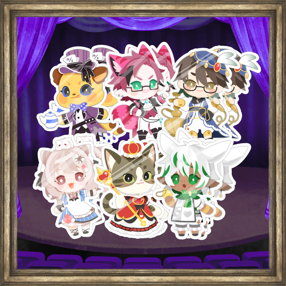 リアルステッカー(メンバー6名全員)×2の画像