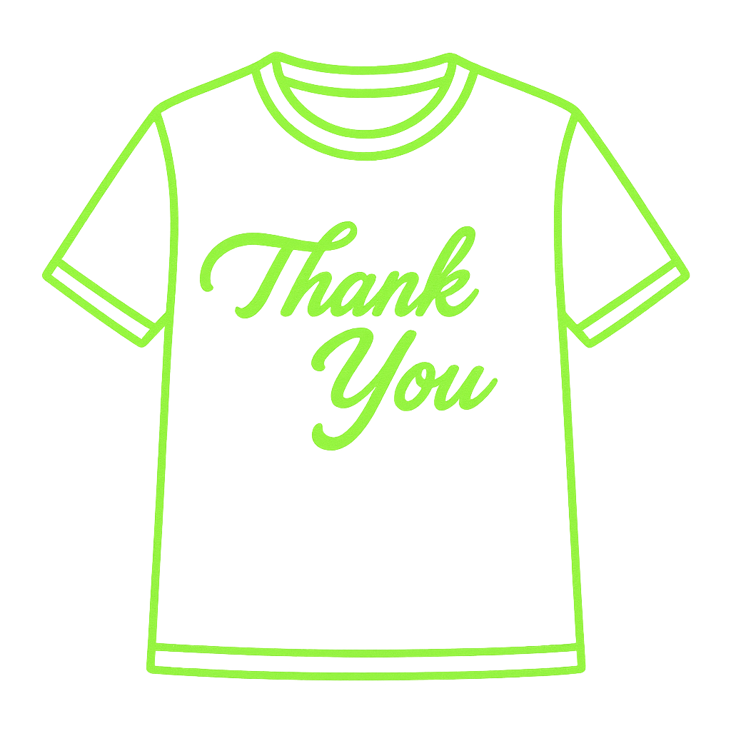 オリジナルTシャツ(直筆サイン＋お名前付きメッセージ)の画像