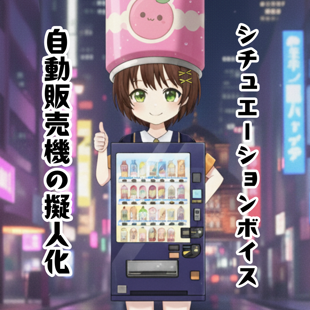 【30枚特典】自動販売機の擬人化したぴよがエナジードリンク買う社畜を必死に止めるシチュボの画像