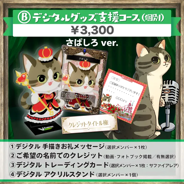 B:デジタルグッズ支援コース(さばしろver.)