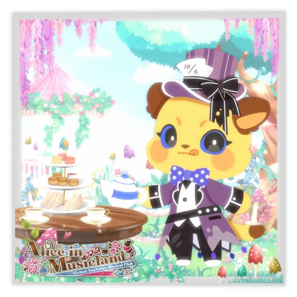3Dアクリルブロック( Vミュージカル部 - もふもふれいあ【マッドハッター】)の画像