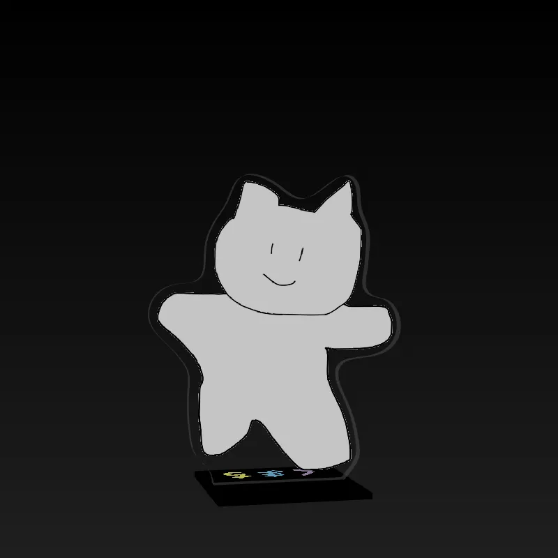 3Dアクリルスタンド（くまち）の画像