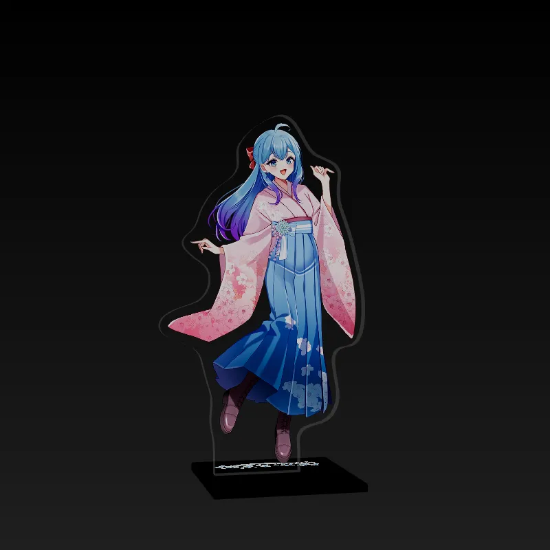 3Dアクリルスタンド(水乃あまね)４周年記念-袴-