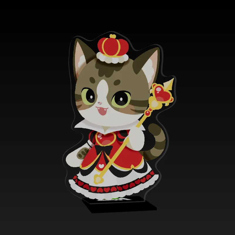 3Dアクリルスタンド( Vミュージカル部 - さばしろ【ハートの女王】)の画像
