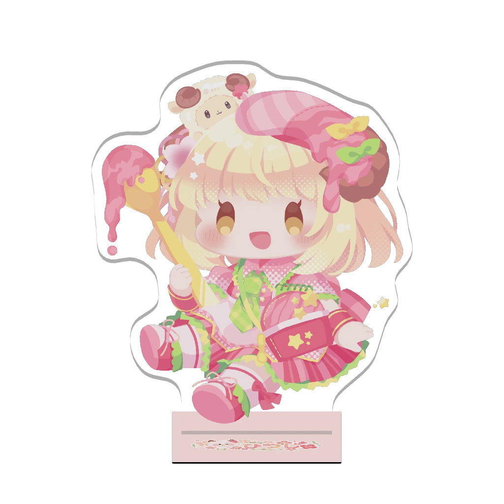 3Dアクリルスタンド(ひつじ)いちご大好き①