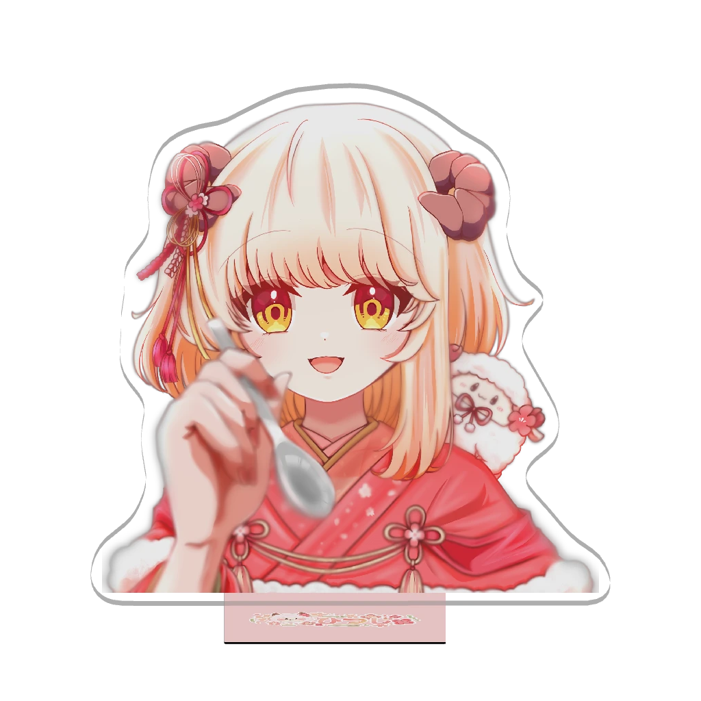 3Dアクリルスタンド(ひつじ)一緒に食べよっ