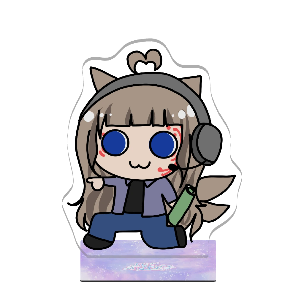 3Dアクリルスタンド（狐花てん - 届けわたしの声歌枠リレー - ）