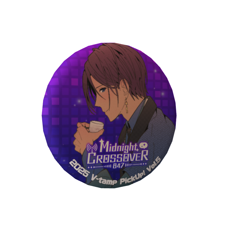 3D缶バッジ（添依音ルシヤ - Midnight CROSSOVER 847 - ）の画像