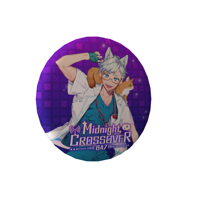3D缶バッジ（ Dr シロネコ - Midnight CROSSOVER 847 - ）の画像
