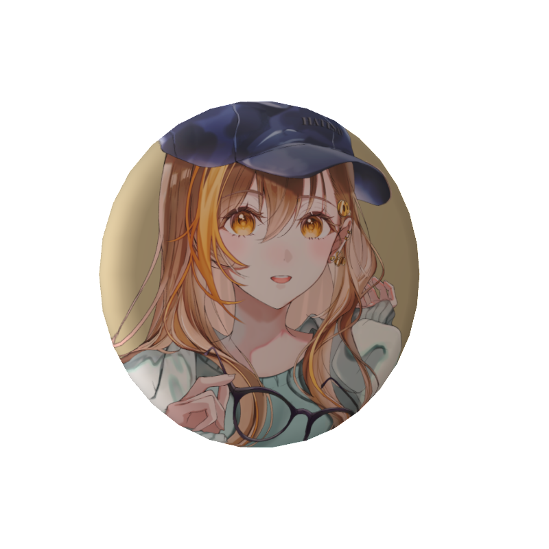 はちさん | HATISAN 🐝💛の缶バッジ7/1💛はちさん活動1.5周年記念書き下ろしイラスト缶バッジの画像