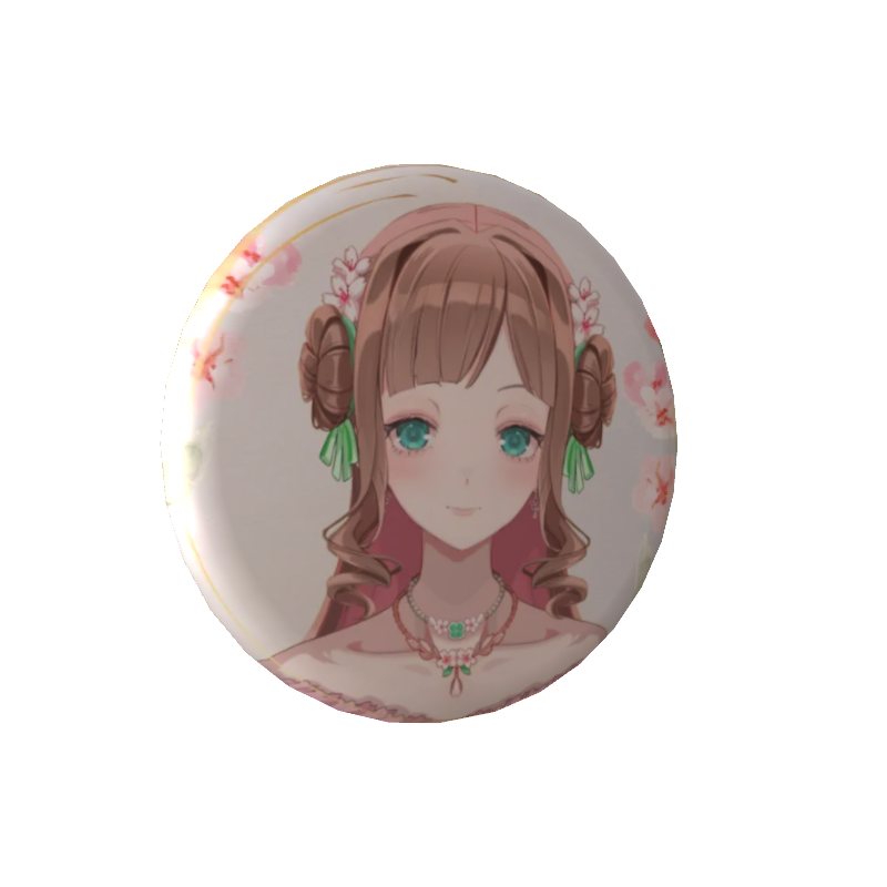 ユウナ🍀🌸@ハンドメイド・心理師💕癒し系２．５次元Vtuberの缶バッジの画像