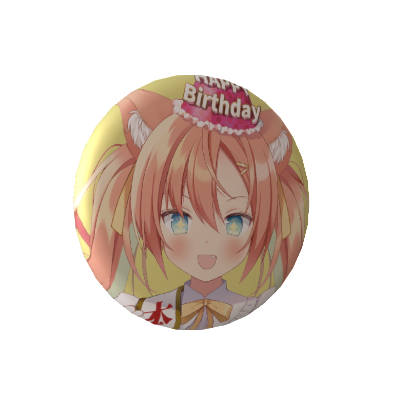 3D缶バッジ（早乙女乙葉）の画像