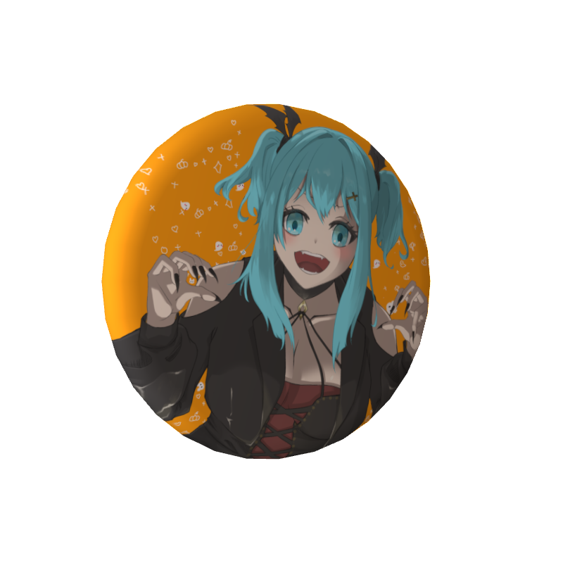 海色せあの缶バッジ2025年ハロウィン🎃の画像