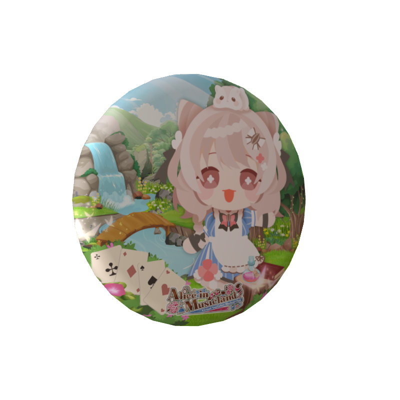 3D缶バッジB( Vミュージカル部 - じゃんがりあん【アリス】)の画像