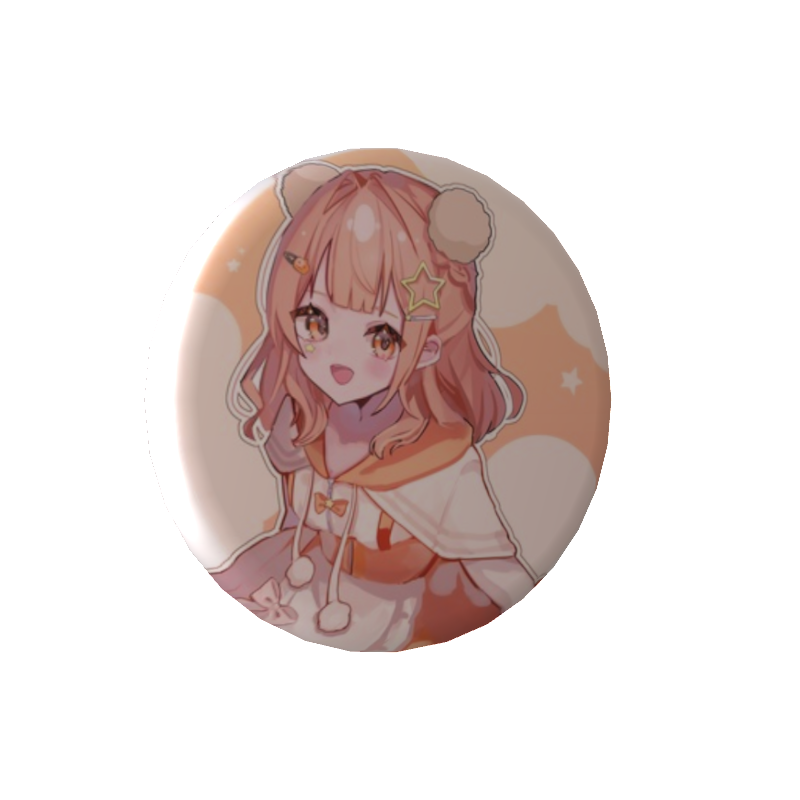 木実うりの缶バッジ1枚絵(熊メイド)の画像