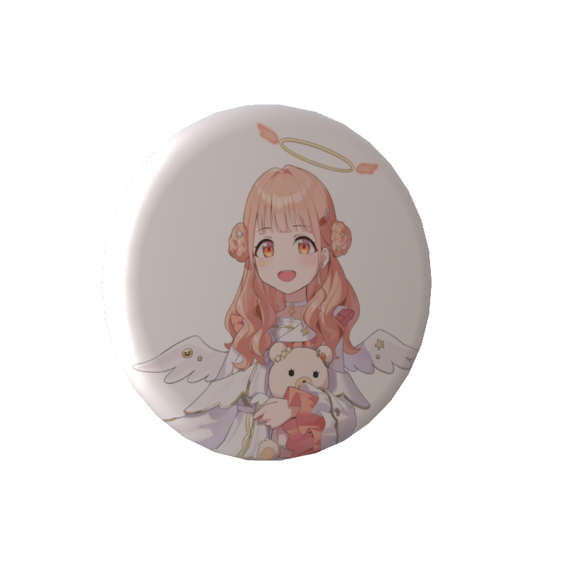 木実うりの缶バッジ天使の画像