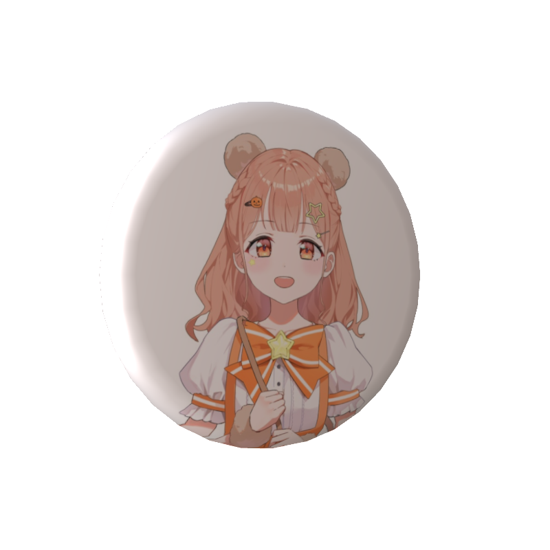 木実うりの缶バッジ熊うりの画像