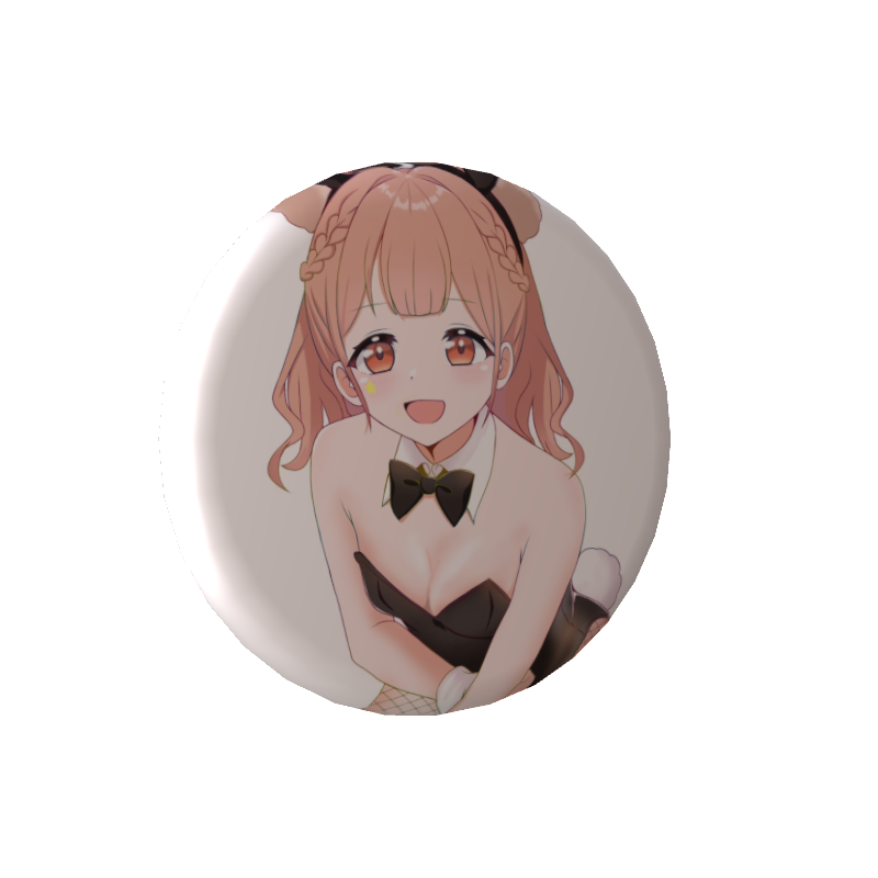 木実うりの缶バッジバニーの画像