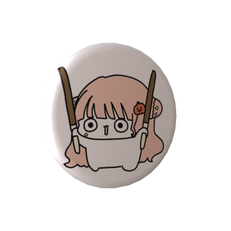 木実うりの缶バッジ天使ぼーうりの画像