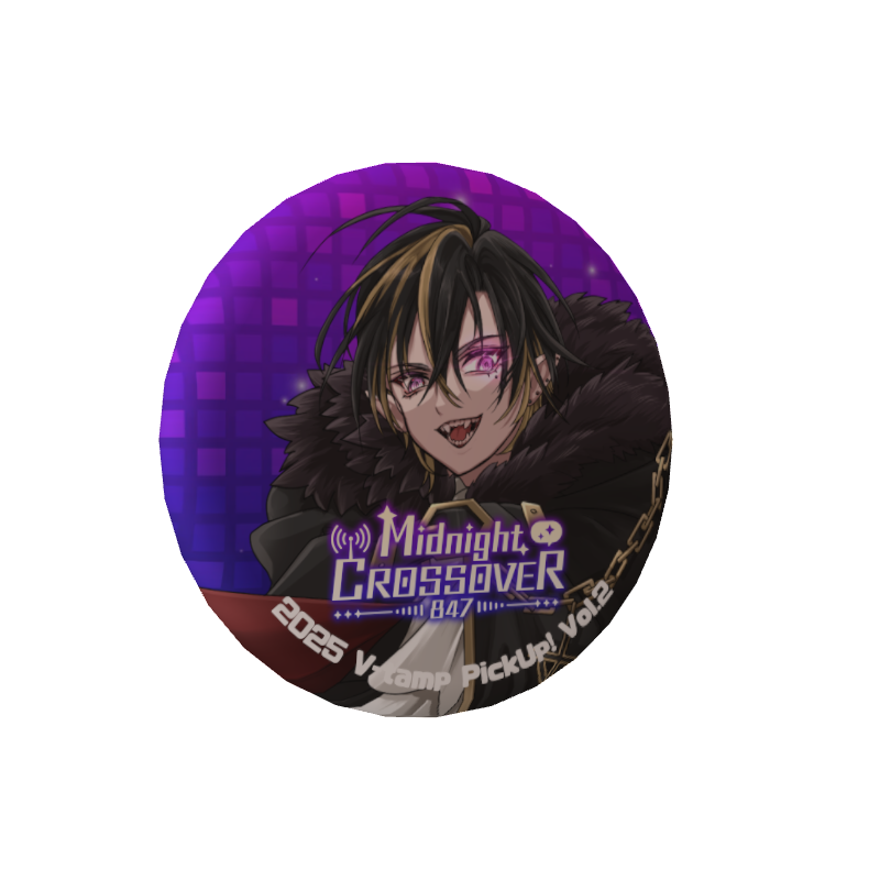 3D缶バッジ（黑乃ルカ - Midnight CROSSOVER 847 - ）の画像