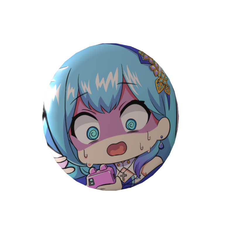 水乃あまねの缶バッジ４コマ漫画(C)の画像