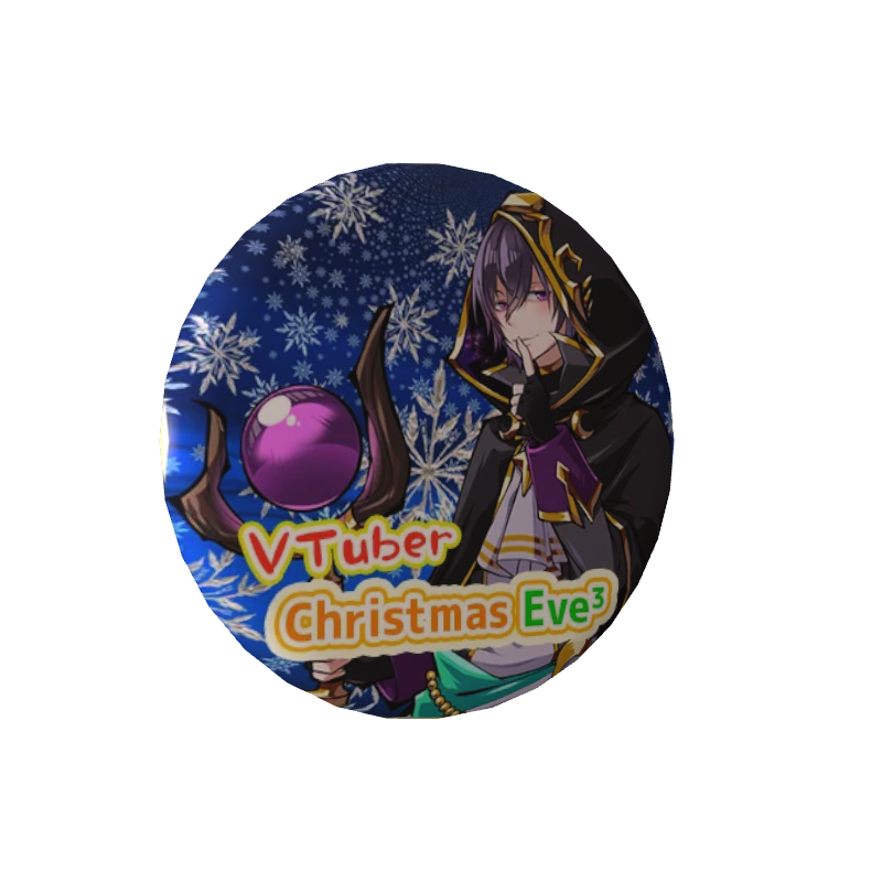 3D缶バッジ（八雲れん - Vtuber Christmas Eve³ - ）の画像