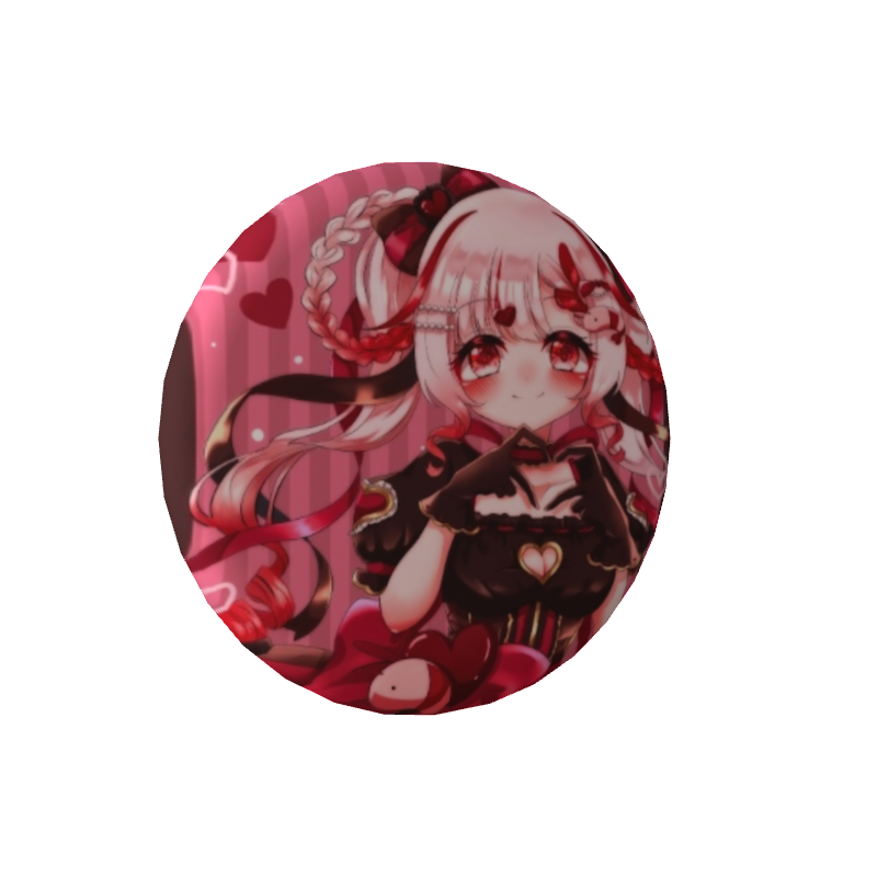 桜結こえびの缶バッジ【あなたにありったけの愛をこめて】の画像