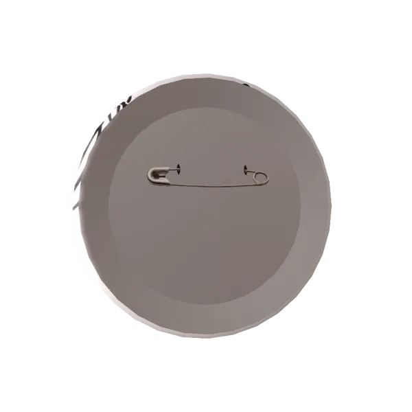 月見らびの缶バッジらび画伯