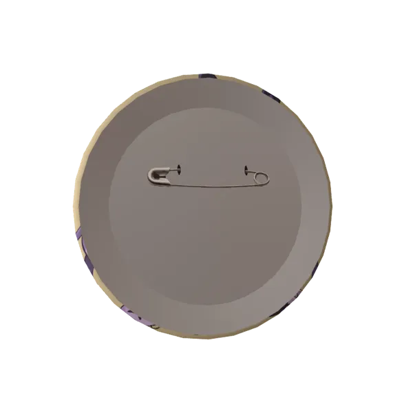 月見らびの缶バッジきゃわいい