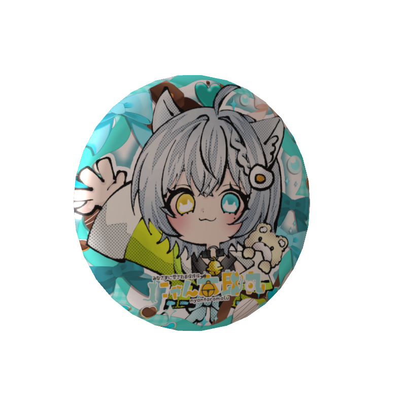 にゃん太郎丸の無料缶バッジ①こんにゃんだよ！！
