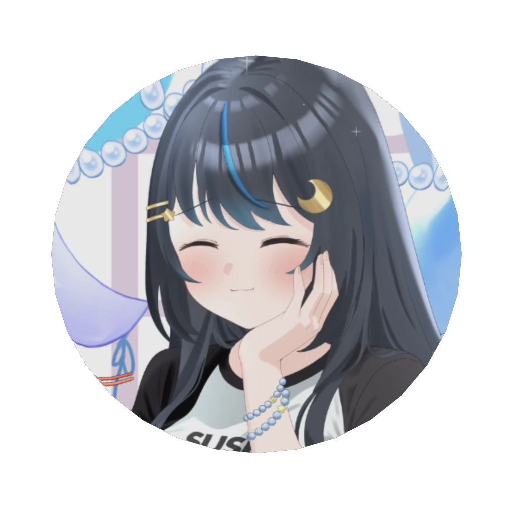 明星ぽんの缶バッジ1周年記念缶バッジ (おいし～♡Ver.)