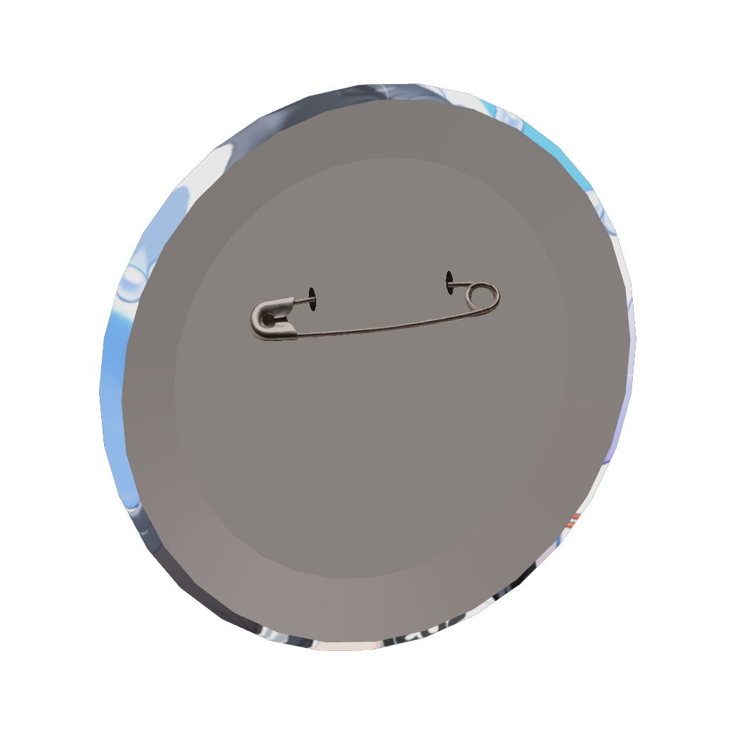 明星ぽんの缶バッジ1周年記念缶バッジ (おいし～♡Ver.)の画像