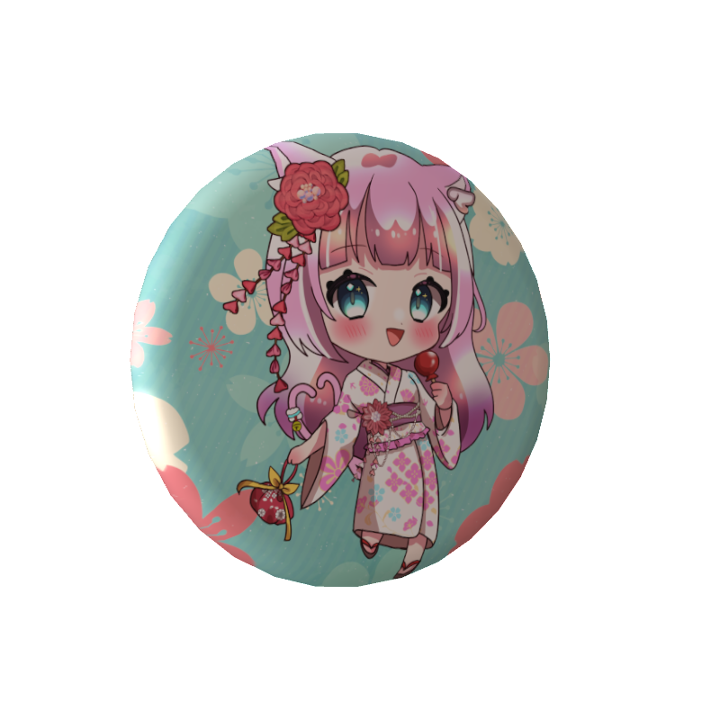 愛鳴ねねむの缶バッジ愛鳴ねねむ(夏)の画像