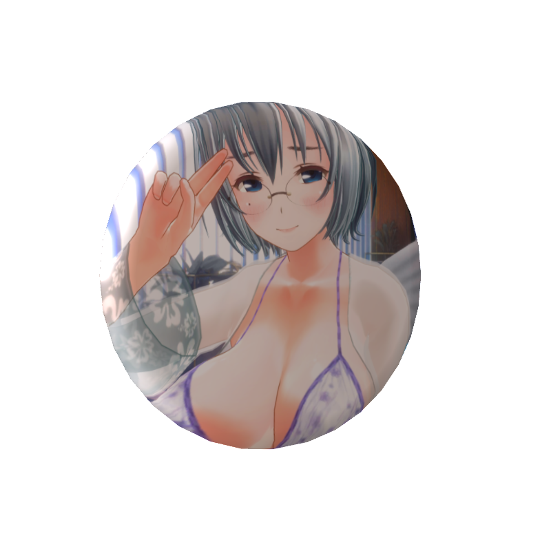 初瀬野リディムの無料缶バッジ夏の水着まちゅりの画像