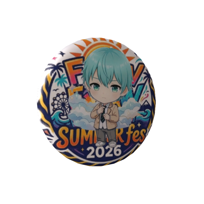 最雲くぅの無料缶バッジsummer fes 2026 ver タイプA