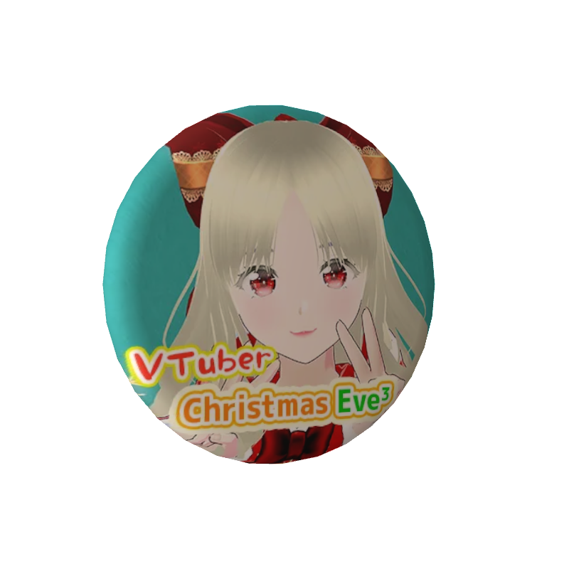 3D缶バッジ（梅子 - Vtuber Christmas Eve³ - ）の画像