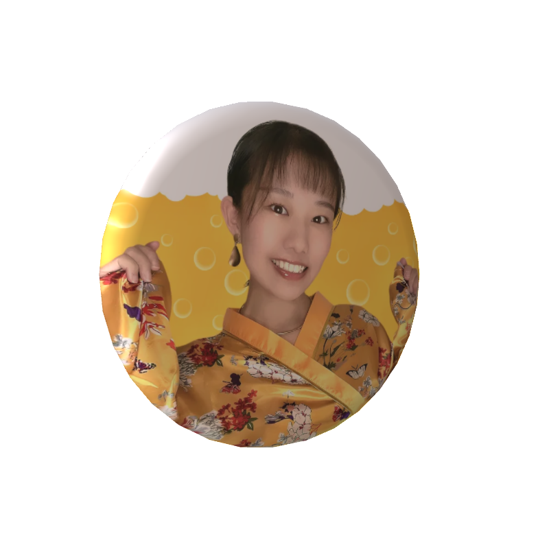 3D缶バッジ（くろすけ）の画像