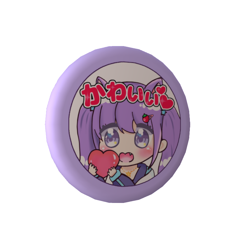 夢乃ねる（yumeno neru）の缶バッジ【思い出のスタンプ】の画像